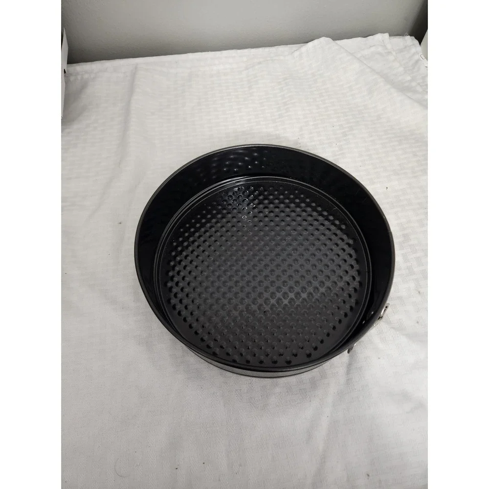 Black Nonstick Springform Pan Round Cake Pan with Honeycomb Base 9 Inch Bakeware